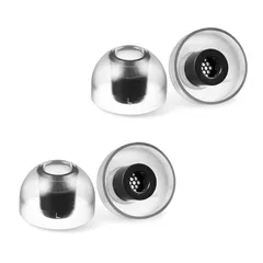 【新品】 AZLA SednaEarfit Crystal 2 Standard [イヤーピース Lサイズ2ペア] 最高級プレミアムLSR素材採用 テーパード型構造 二重構造軸部強化 ハニカム構造ワックスガード搭載 細軸ノズルアダプター付属 高域改善 低刺 1