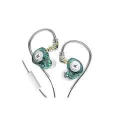 【新品】 Yinyoo 中華 イヤホン インイヤー モニター KZ EDX PRO カナル型 有線 イヤモニ型 イアフォン Wired Earphones イヤフォン ノイキャン 2pin リケーブル対応(緑 マイク付き) 0のサムネイル