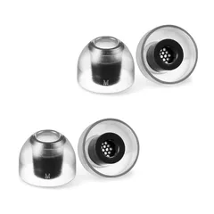 【新品】 AZLA SednaEarfit Crystal 2 Standard [イヤーピース Mサイズ2ペア] 最高級プレミアムLSR素材採用 テーパード型構造 二重構造軸部強化 ハニカム構造ワックスガード搭載 細軸ノズルアダプター付属 高域改善 低刺 1