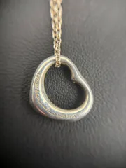 【J03-582】TIFFANY & Co. オープンハート ネックレス 925　中古品　現状品