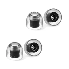 【新品】 AZLA SednaEarfit Crystal 2 Standard [イヤーピース Sサイズ2ペア] 最高級プレミアムLSR素材採用 テーパード型構造 二重構造軸部強化 ハニカム構造ワックスガード搭載 細軸ノズルアダプター付属 高域改善 低刺 1