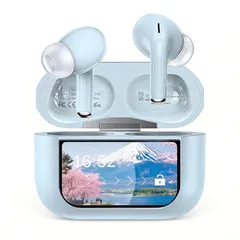 【新品】 イヤホン Bluetooth ワイヤレスイヤホン【2026年新登場】 Bluetooth5.4 多機能タッチスクリーン・ANC 対応 AIスマート IPX7防水 ENC通話 最大48時間再生 iPhone/Android対応 WEB会議/運動/ゲーム