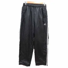 ミズノ MIZUNO SUPERSTAR スポーツウェア パンツ ジャージ ライン M 黒 ブラック /YK