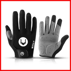 SunGoddy サイクリンググローブ サイクルグローブ メンズ 自転車手袋 ロードバイク スポーツ ジム トレーニング アウトドア タッチパネル操作 長指 耐衝撃 通気性 吸汗 DIY 作業用