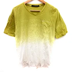 インターメッツォ INTERMEZZO カットソー Vネック 半袖 LL ライム 白 ホワイト /RT