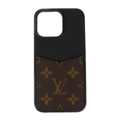 LOUIS VUITTON ルイ ヴィトン IPHONE バンパー 15 PRO MAX その他小物 M82888 PVC レザー  ブラウン ブラック  モノグラム  