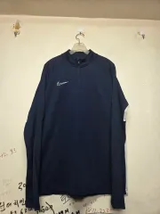 ナイキ ネイビー ハーフネック 長袖 Tシャツ