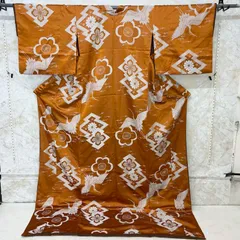 kimono+one◆kimonoarisa◆厳選◆お誂え品◆大変珍しい大きいお引き摺り◆ふき綿仕立て◆袷◆裄長◆ロング◆裄82.5肩丈224◆のサムネイル