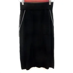 セオリーリュクス theory luxe スカート タイト ミモレ ロング 38 黒 ブラック /RT
