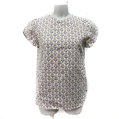 イエナ IENA シャツ ブラウス プルオーバー 半袖 総柄 マルチカラー /YI