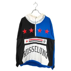 RUSSELUNO ラッセルノ ゴルフ アノラック パーカー RS-1910203 6 ブルー×マルチ メンズ