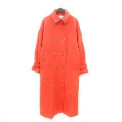 ムルーア MURUA ステンカラーコート ダブル 総裏地 2 オレンジ /MS