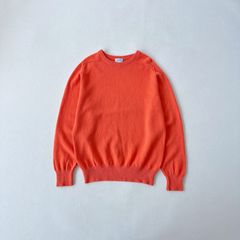 80s vintage カシミアニット セーター シャーベットオレンジ メンズ 80s vintage カシミアニット セーター シャーベットオレンジ メンズ
