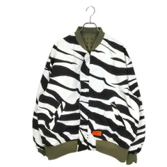 RUSSELUNO ラッセルノ ゴルフ 23AW REVERSIVLE JAKET ルチャ ゼブラ柄 リバーシブル ジップアップ ジャケット RS-2330106 6 カーキ メンズ