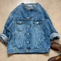 JOURNAL STANDARD relume ノーカラーデニムジャケット レディース ブルー FREEサイズ