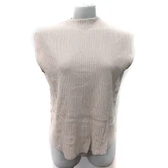 アーバンリサーチ URBAN RESEARCH ITEMS ニット カットソー リブ ノースリーブ F グレージュ /YI