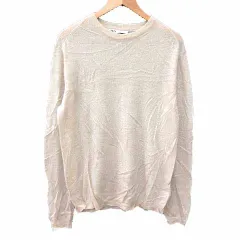 ザラ ZARA ニット セーター 長袖 アルパカ混 M ライトベージュ /YK