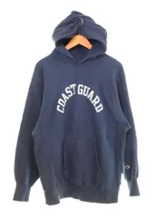 チャンピオン Champion 90s REVERSE WEAVE 刺繍タグ COAST GUARD Made in USA 90's リバースウィーブ コーストガード USA製 USCG 　 パーカ ネイビー LLサイズ 103MT-3966
