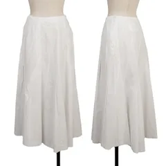 トリココムデギャルソンtricot COMME des GARCONS コットン切替プリーツデザインフレアスカート オフS