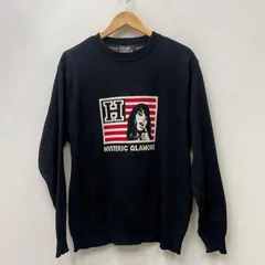 【加古川店】 中古 HYSTERIC GLAMOUR | ヒステリックグラマー ニット H AND STRIPES 02233NS02 ブラック サイズ：XL 【104】