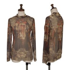 美品 GAULTIER ゴルチエ 伊製 ドール柄チュールカットソー トップス 