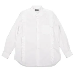 コムデギャルソン オムプリュスCOMME des GARCONS HOMME PLUS フリルデザインレギュラーカラーシャツ 白S位
