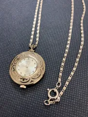 【昭和レトロ】SEIKO セイコー ペンダントウォッチ 手巻き 17石 ネックレス 懐中時計 アンティーク