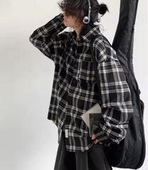 重盛さと美コラボベージュチェックシャツSUPPLIER AFGK コラボ - メルカリ
