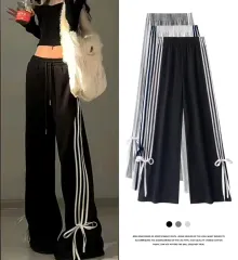 リボン POINT アディダス スタイル トレーニングパンツ ブラック S