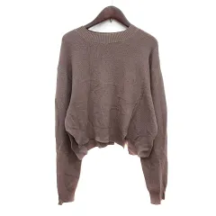 フレイアイディー FRAY I.D ニット カットソー ハイネック 長袖 F 茶 ブラウン /MN