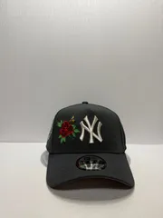 Newera ニューヨークヤンキース ワールドシリーズ1996 ローズ刺繍 9forty A-FRAME スナップバックキャップ ダークグレーカラー