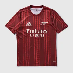 【送料無料・匿名配送】adidas アディダス アーセナル 25/26 プレマッチ シャツ Tシャツ トレーニングシャツ バーガンディ 新品 正規品 並行輸入 日本未発売