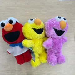 セサミストリート　エルモ　ぬいぐるみ　3体　レトロ