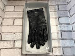 新品 Rick Owensブラウンレザースマホ指抜き手袋 Mサイズ - メルカリ