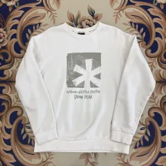 (S)スノーピーク snowpeak ビックロゴ スウェット (白)