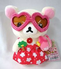 [중고] 봉제 장난감 코릴락 곰 마시고 봉제 장난감 알로하리 락마 테마 [리락쿠마]