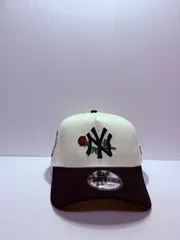 Newera ニューヨークヤンキース サブウェイシリーズ2000 ローズ刺繍 9forty A-FRAME スナップバックキャップ ツートンカラー