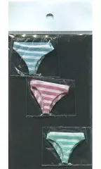 【中古】ドールアクセサリー 1/6ドール汎用 縞パン 3色セット(水色・ピンク・薄みどり)