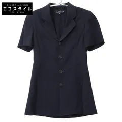 tricotCOMMEdesGARCONS トリココムデギャルソン ﾈｲﾋﾞｰ TJ-11010M ｳｰﾙ100 ｼﾞｬｹｯﾄ Mのサムネイル