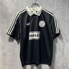 adidas × oasis 半袖Tシャツ ツアージャガード ジャージ サイズS ブラック F5763 アディダス オアシス
