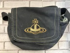 VIVIENNE WESTWOOD ヴィヴィアン•ウエストウッド ショルダーバッグ キャンバス 金オーブ 廃盤 エッジウェア インポート