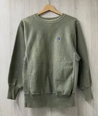 Champion REVERSE WEAVE チャンピオン リバースウィーブ ロゴ刺繍 スウェット サイズM カーキグリーン