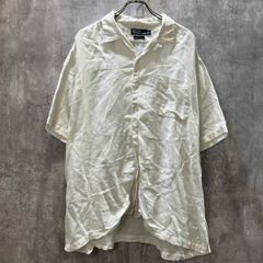 00s Ralph Lauren BDリネンシャツ 無地 白 2XL A658 - メルカリ