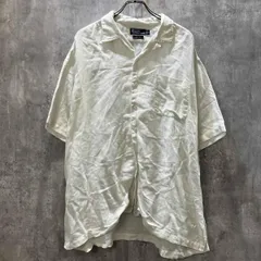 90s POLO RALPH LAUREN 半袖シャツ claytonレーヨンコットン size XLホワイト ポロラルフローレン