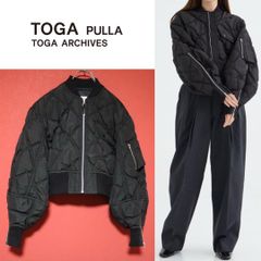 希少 TOGA レザーブルゾン 羊革 ラムレザー ライダース ジャケット 