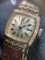 【昭和レトロ】SEIKO セイコー 手巻き 21石 ジュエリーウォッチ WGP アンティーク
