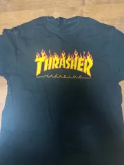 Thrasher 黒 Tシャツ L