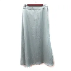 オペークドットクリップ OPAQUE.CLIP フレアスカート マキシ 42 XL ミントグリーン /YI