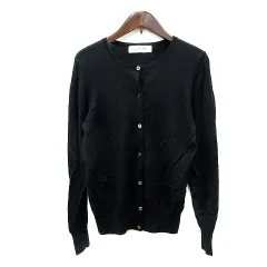 レイビームス Ray Beams カーディガン ニット ウール 黒 ブラック /MN