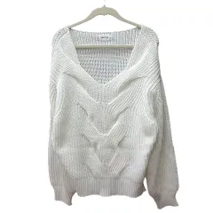 フレイアイディー FRAY I.D ニット セーター 長袖 ケーブル F 白 ホワイト /MN